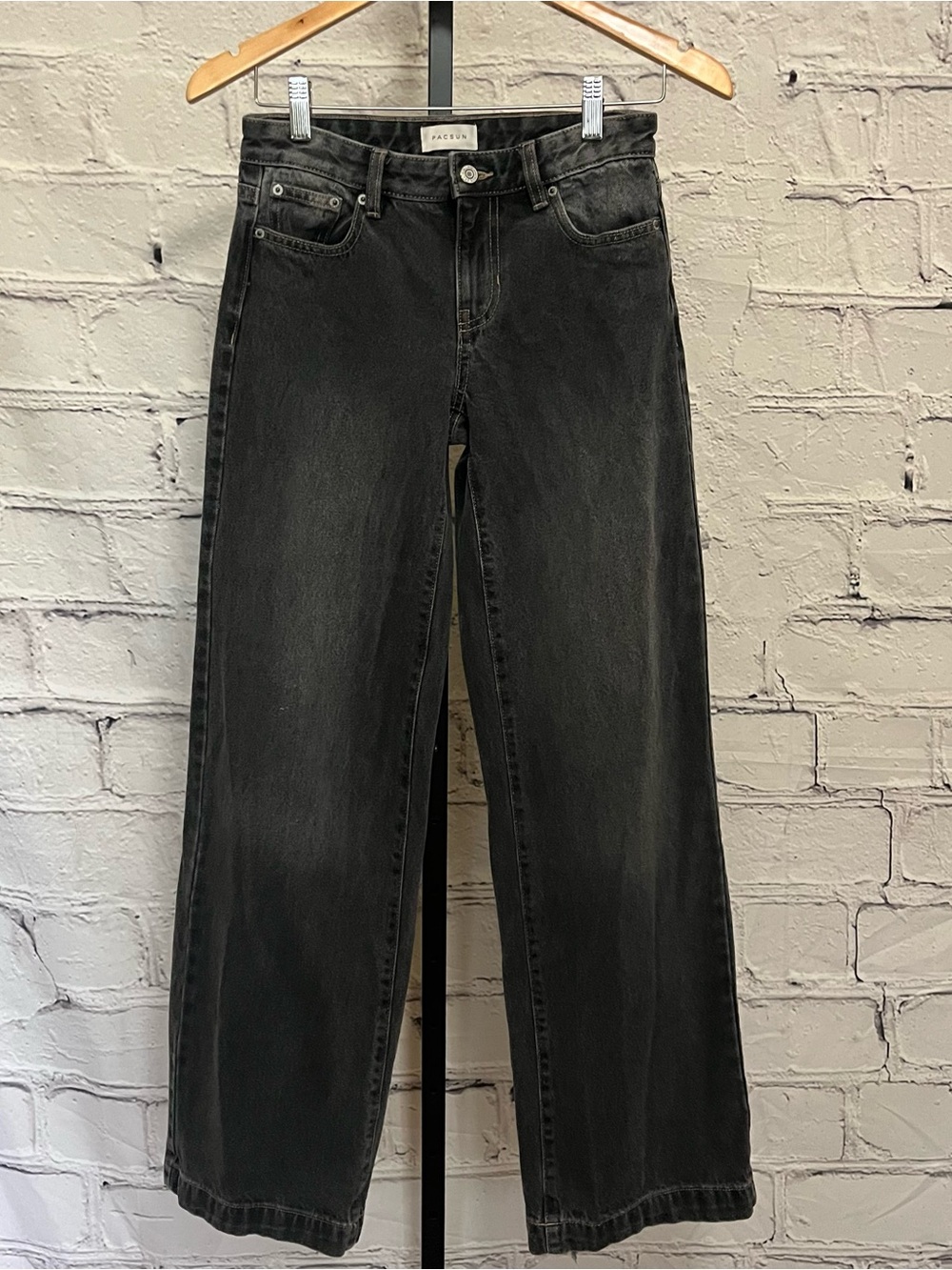 Pacsun Casey Low Rise Baggy Black Wide-Leg Women’s Jeans
